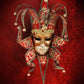 Jolly Venetian style mask Carnival in Venice three-color option with gold leaf