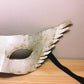 Máscara de Ángel con alas, hecha a mano en Italia en pieza de arte artesanal de papel maché, máscaras venecianas artesanales
