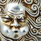 Mask of the Wind Silver Aeolus, divine guardian of the venetian winds mask Italian Italian Style