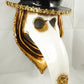 Original plague doctor with hat handmade paper mache venetian style beak disfraz carnival venice traditional