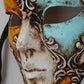 Máscara veneciana italiana San Miguel Integral. Realizada artesanalmente con papel maché y resina. Antigua técnica italiana.
