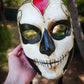 Máscara del Día de la Muerte Italia Modelos americanos de Halloween Máscara con flores Máscara del día de los muertos Máscara de Calavera