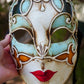 Máscara veneciana italiana de cara completa de DubaiArte veneciano hecho a mano Damas y caballerosDisfraz de carnaval