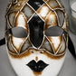 CARAVAN Venetian gold leaf mask for Carnival and Masked Dances. Original on pesto paper. Hand painted in Italy.
