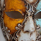 Máscara veneciana italiana San Miguel Integral. Realizada artesanalmente con papel maché y resina. Antigua técnica italiana.