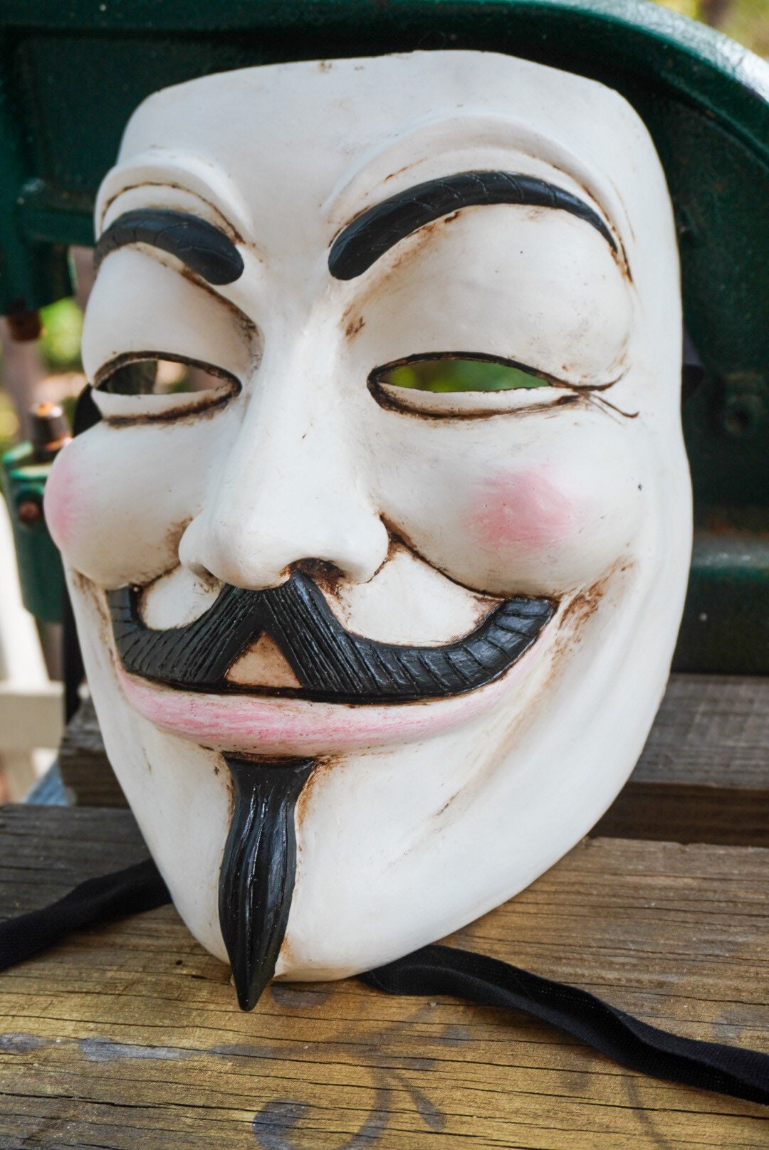 EDICIÓN LIMITADA Máscara lista - Guy Fawkes V de Venganza Máscara original Máscara de papel Máscara de resina Mejor modelo V de Venganza