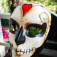 Death Day mask Italy American Halloween models Mask with flowers day of the dead mask Calavera mask