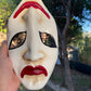 Mask ready - Happy Sad italian mask  Handmade with recycled paper and resin