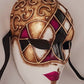 Máscara lista -Dublín Máscara veneciana italiana completa Arte veneciano hecho a mano