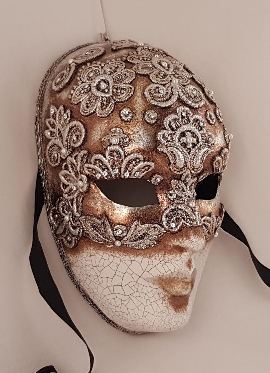 Eyes wide shut style venetian masks Unique piece
