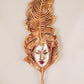 Gold Leaf Venetian mask for decoration in original paper mache from the Venice carnival