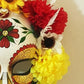 Mask ready - Death Day mask Máscara día de los muertos  Italy American Halloween models Maschera con fiori giorno della maschera