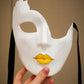 Máscara veneciana original del Fantasma de la Ópera de edición limitada hecha a mano en Italia. Máscara para disfraces, fiestas y bailes de máscaras.