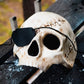Máscara lista - Máscara de calavera pirata estilo veneciano