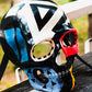 Máscara lista - Máscara de calavera de diseño moderno estilo veneciano