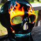 Máscara lista - Máscara de calavera On Fire estilo veneciano