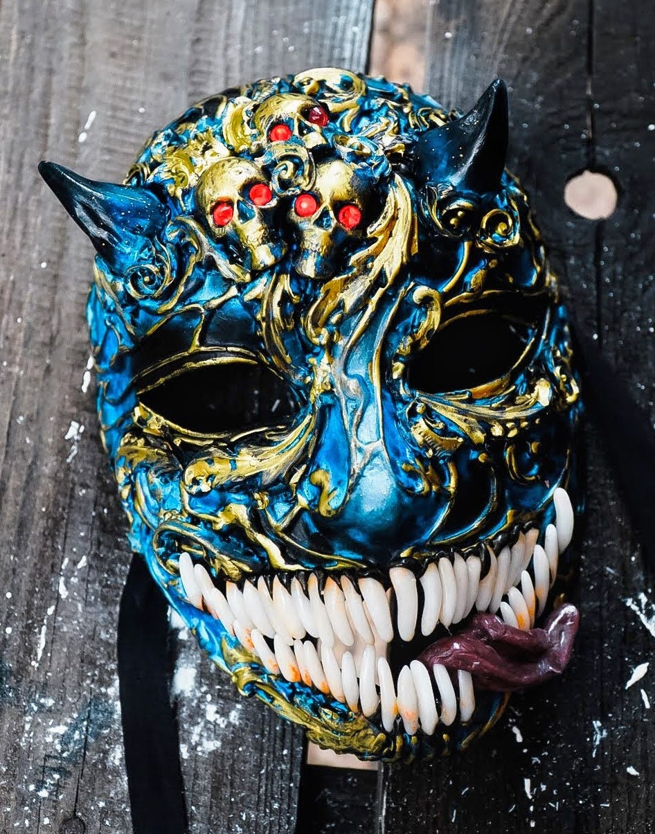 Edición limitada Drag Queen máscara de diablo estilo veneciano Disfraces de Halloween o temas de fiesta