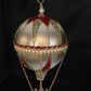 Hot air balloon Hand made in Italy in Paper Mache, Gold Leaf For decorations - Home Decor