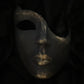 Limited Edition Original Venetian Phantom of the Opera Mask Handmade in Italy. Mask for disguises, parties and masked balls