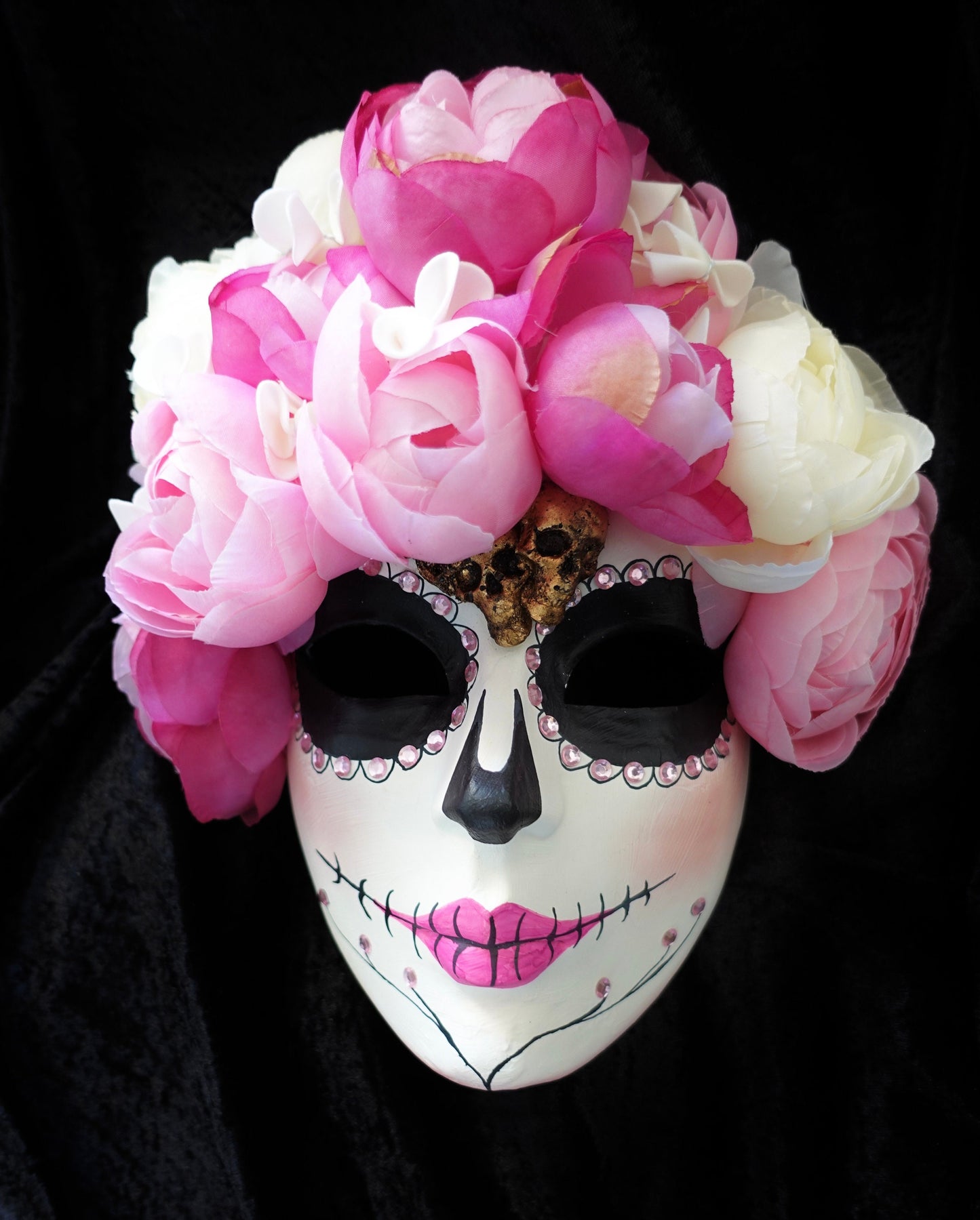 Máscara de Caterina de México día de la muerte modelo original Calavera Mexicana