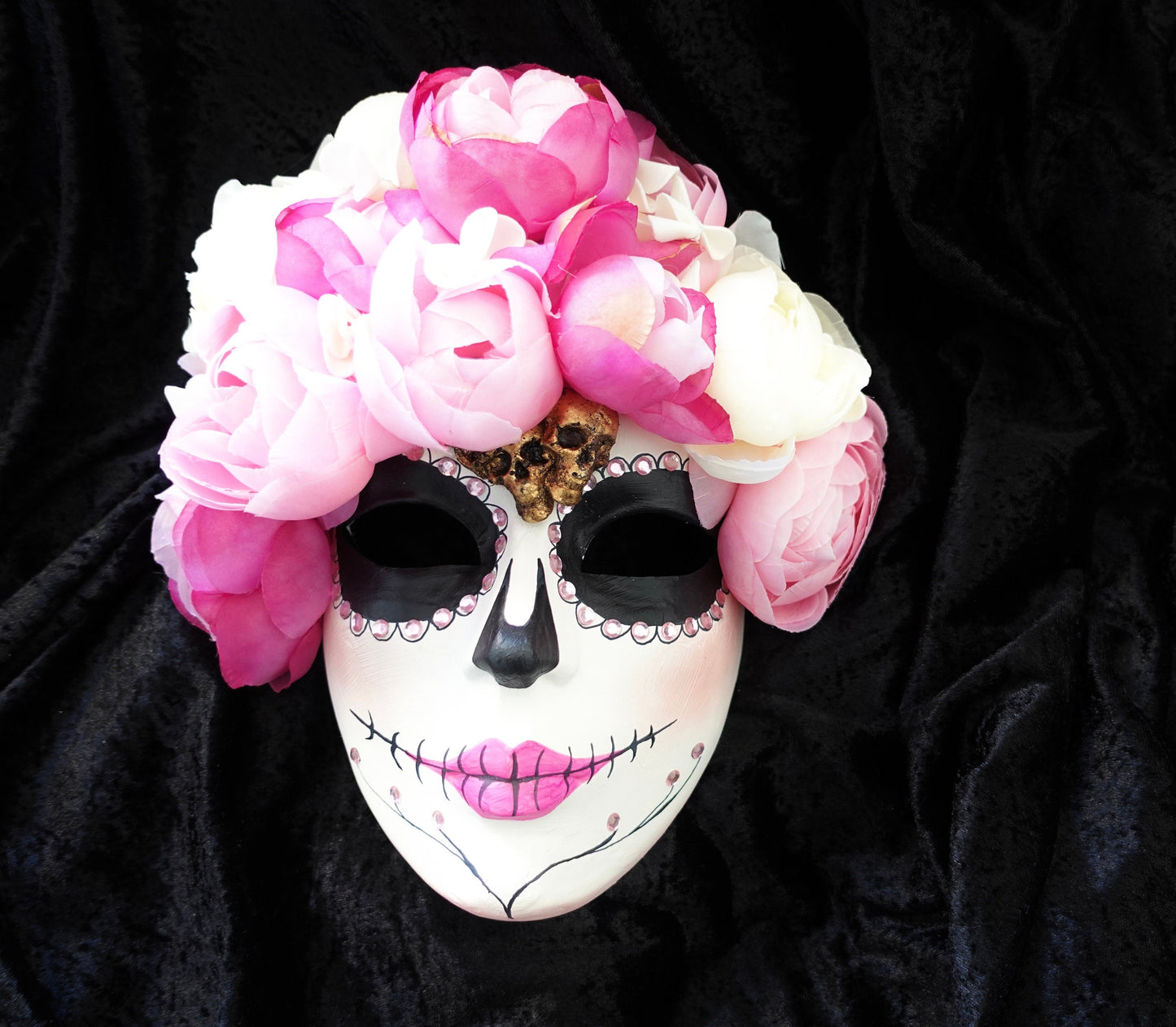 Máscara de Caterina de México día de la muerte modelo original Calavera Mexicana