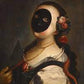 Máscara lista - Mute Moretta Mask Carnaval de la Commedia dell'arte veneciana italiana
