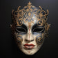 The Enigmatic Elegance Venetian Mask Used By Giacomo Casanova A Glimpse into the 17th Century Dark-Hued adorned with Baroque Golden
