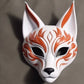 Enchanting Japanese Fox Mask: A Captivating Masquerade Craft for Cosplay and Costume Parties Fox Mask Japanese, Fox Masquerade Mask, Craft