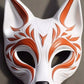 Encantadora máscara de zorro japonesa: una cautivadora manualidad de mascarada para cosplay y fiestas de disfraces Máscara de zorro japonesa, máscara de mascarada de zorro, artesanía