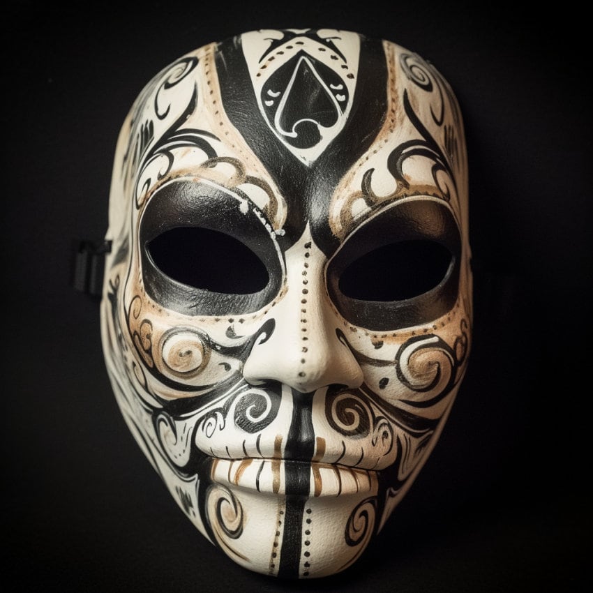 EDICIÓN LIMITADA Especial Máscara lista - Guy Fawkes V de Vendetta Máscara original Máscara de papel Mejor modelo V de Venganza Impresionante Blanco y Negro