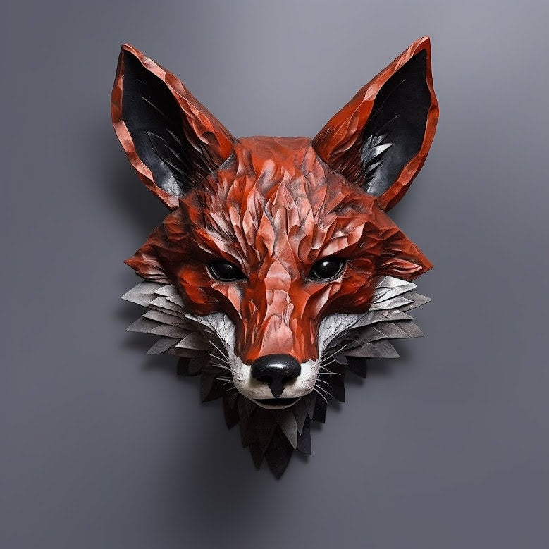 LIMITED EDITION handmade fox mask