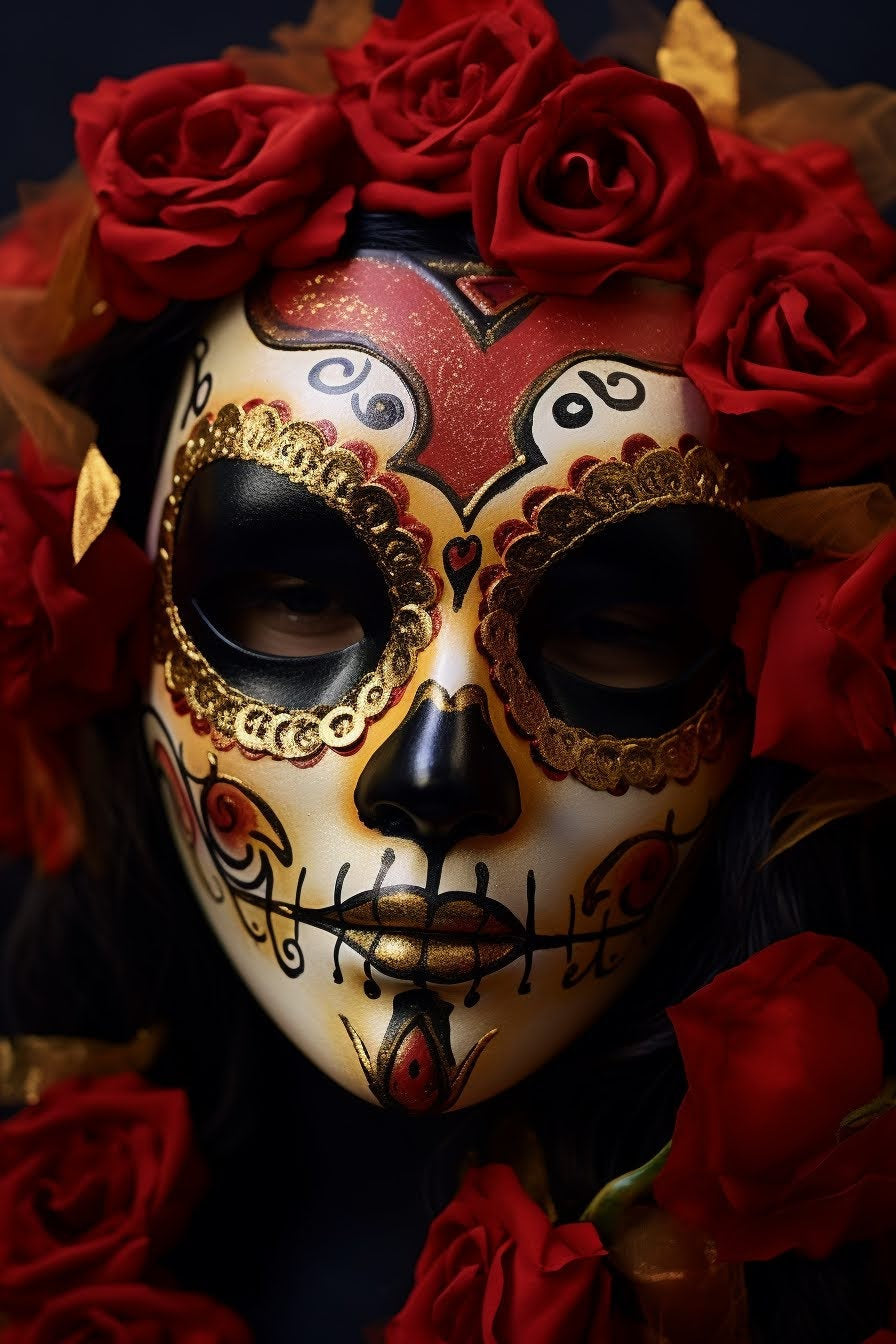 LIMITED EDITION Catrina Mexicana: Máscara veneciana inspirada en la elegancia de la tradición mexicana. ¡Encuentra tu estilo único en Etsy!