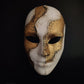 LIMITED EDITION Venetian Masks of Enchanted Mermaids Hand made Gold and white