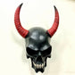 LIMITED EDITION. Venetian skull mask with horns.