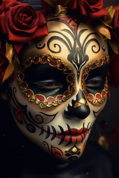 LIMITED EDITION Catrina Mexicana: Máscara veneciana inspirada en la elegancia de la tradición mexicana. ¡Encuentra tu estilo único en Etsy!