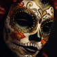 EDICIÓN LIMITADA Catrina veneciana: Máscara mexicana de elegancia veneciana. Celebre la vida y la cultura con esta pieza única. ¡Descúbrelo en Etsy!