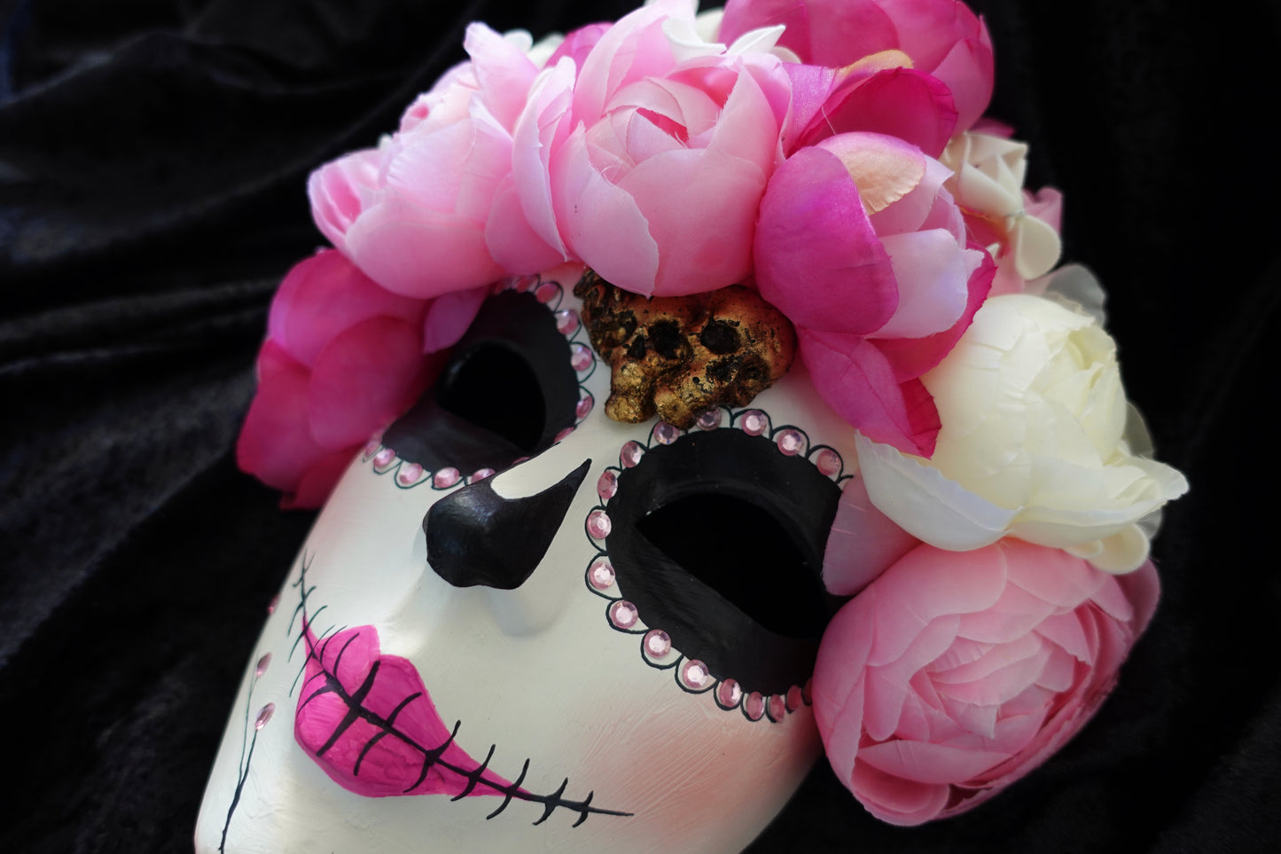 Catherine mask original model of the day of the death in Mexico