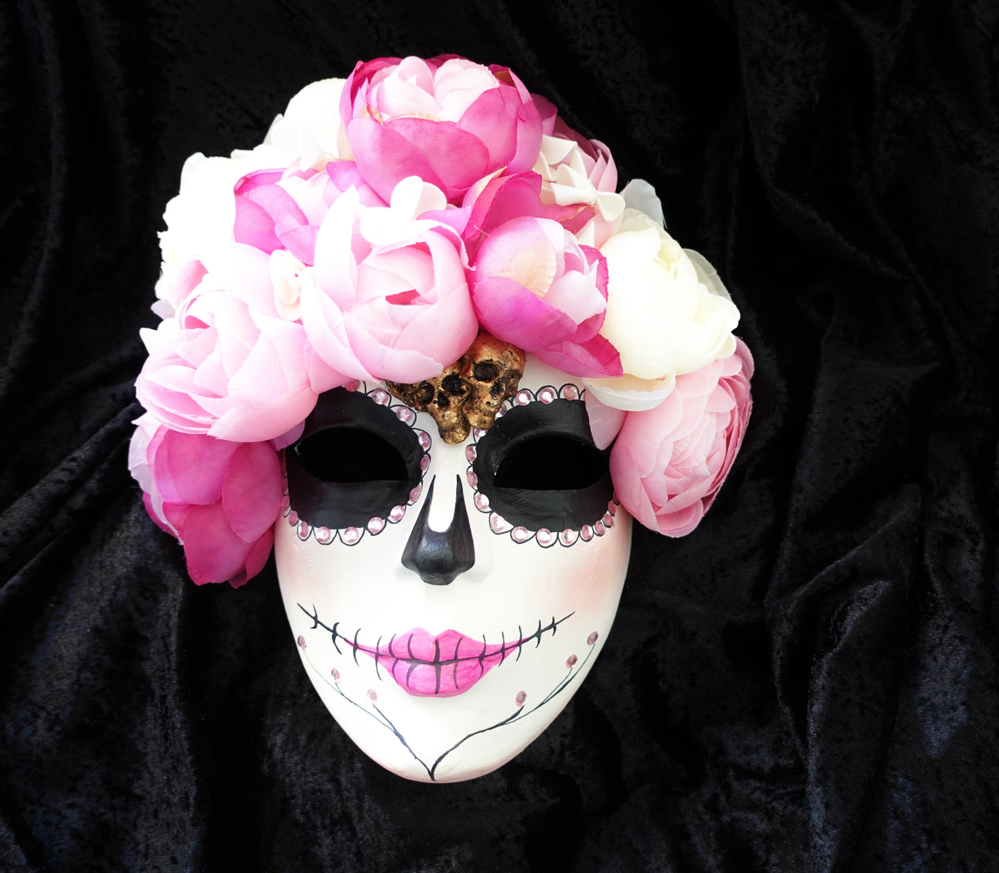 Máscara de Catalina modelo original del día de los muertos en México